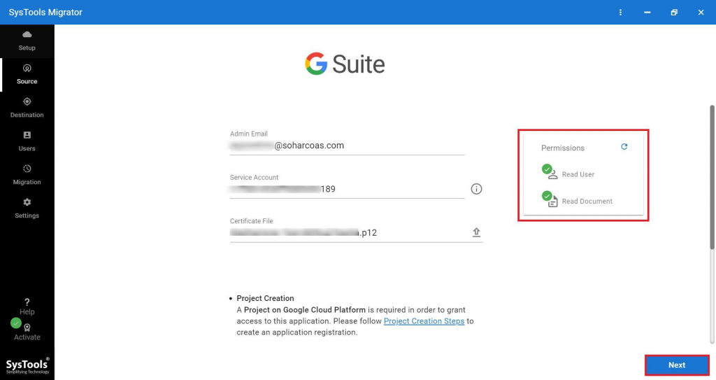 G Suite as a Source for one google drive to another