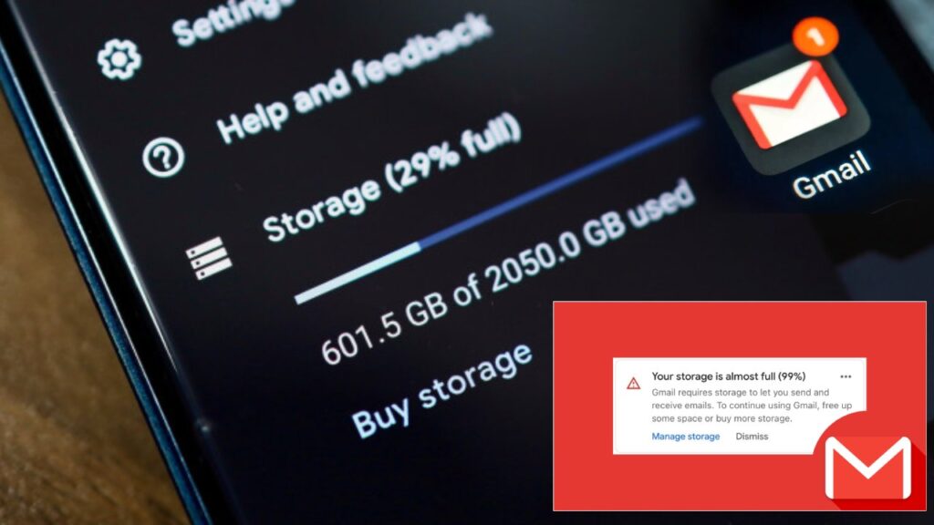 Gmail Account Storage Full