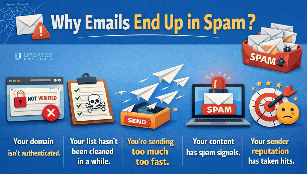 Why Emails End Up in Spam