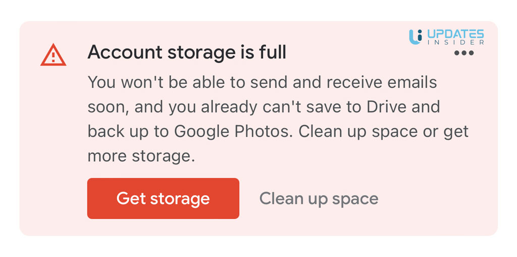 Gmail Account Storage is Full